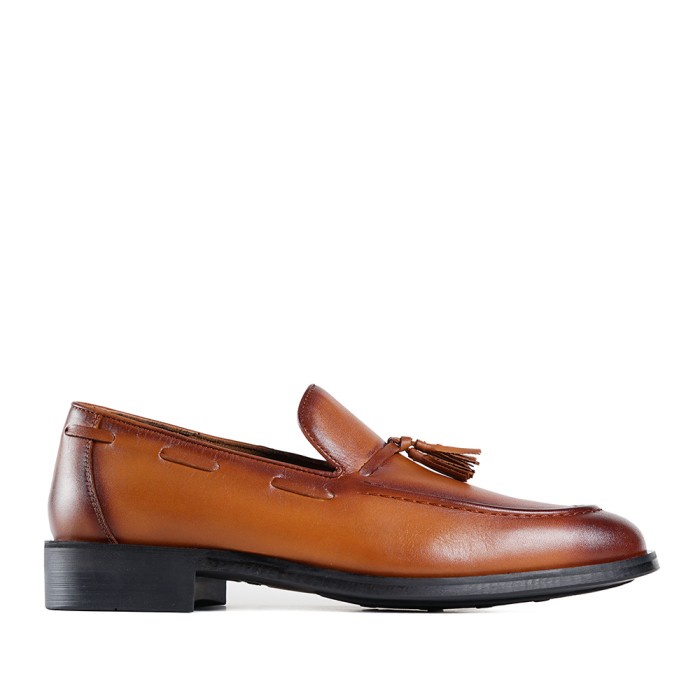 Terlaris Prabu - Sepatu Kulit Slip On Pria Cala 2.0 Brown