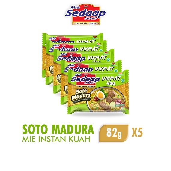 

9.9 SALE Mie Sedaap Soto Madura 82gr x5