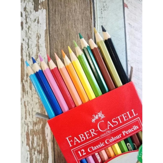 

Pensil Warna Faber Castell 12 Warna Panjang Classic