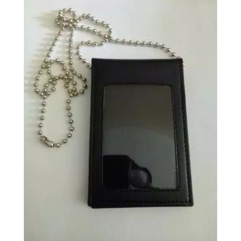 

Ready stock Name Tag ID Card Holder plus kalung rantai glossy 48