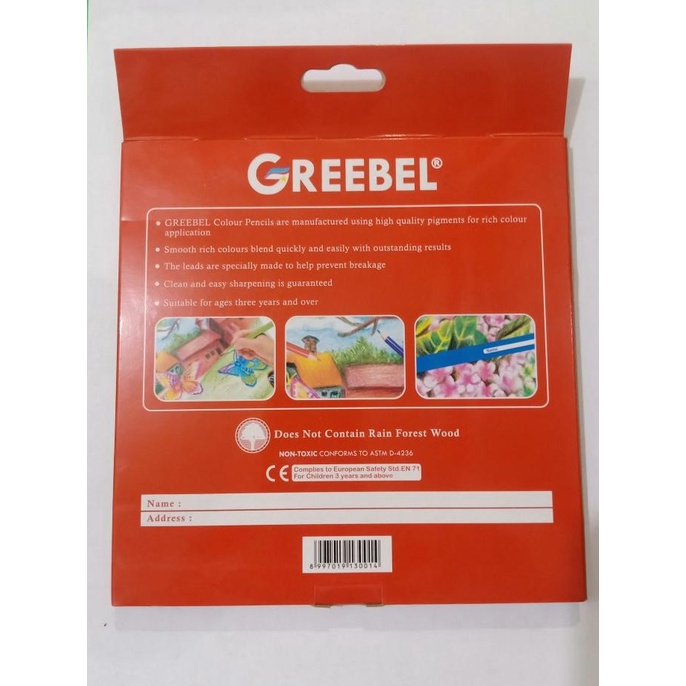

Pensil Warna GREEBEL 24 Warna Panjang Classic 7024