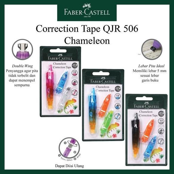 

Correction Tape Faber Castell QJR Chameleon + 2 Refill sellanorimart