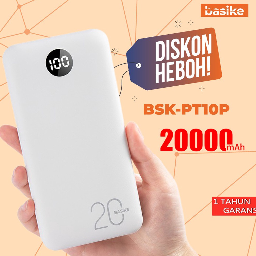 Terbaru.. Power Bank 20000 mAh 10000 mAh Powerbank Dual USB Output 2 Input LED Display Murah Mini BA
