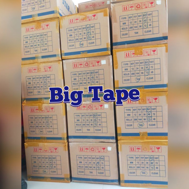 

Modis.. Lakban murah 1 dus 100yard 90yard bening coklat HB8