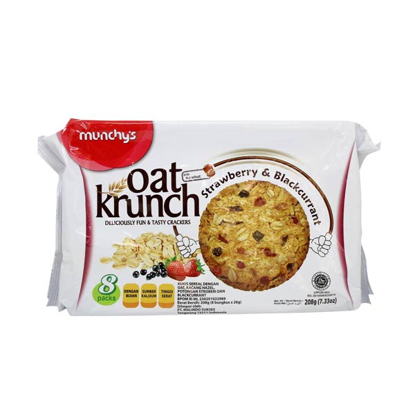 

OAT KRUNCH STRAWBERRY & BLACKCURRANT 208 GR