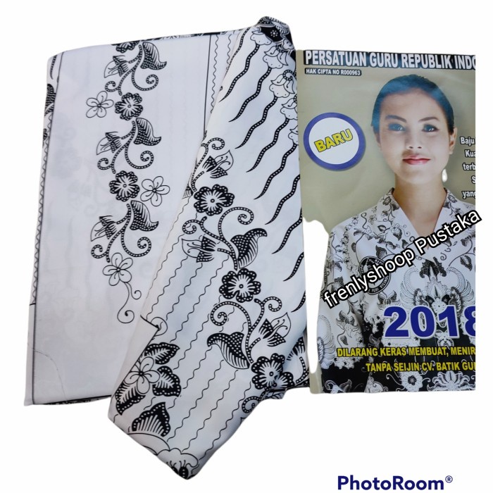 Terlaris Kain Batik Pgri Semi Sutra Ori / Bahan Batik Seragam Pgri Semi Sutra