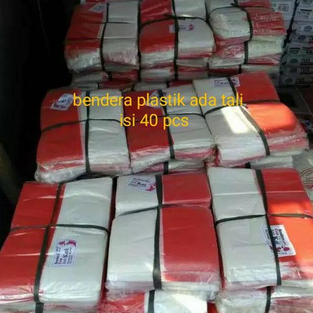 .........] Grosir umbul umbul bendera Indonesia warna warni zig zag 3 mtr