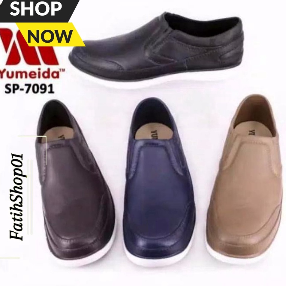 Terbaru Sepatu Pria Karet Originaal Yumeida 7091 38-43 - Sepatu Karet Pria Yumeida Sepatu kerja Sepa
