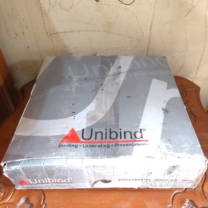 Terlaris Cover Jilid Unibind Steel Cristal White 220-280 Asli
