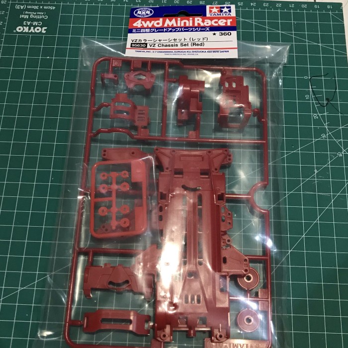 MUST HAVE TAMIYA 95630 VZ CHASSIS SET (RED) TERBARU