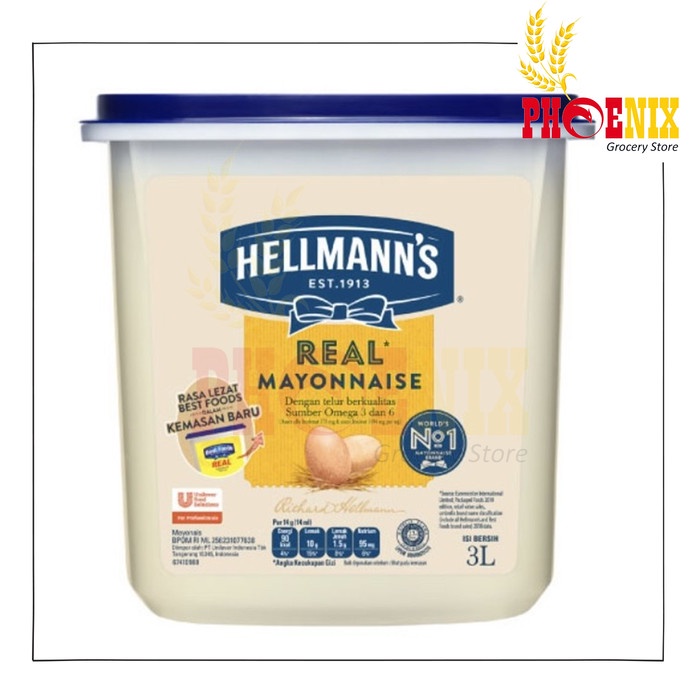 

HellmannS Real Mayonnaise Mayones 3 L