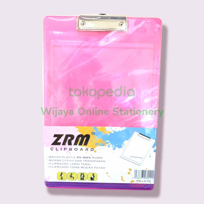 

Terlaris Clipboard Acrylic Transparan F4 Zrm (6 Pc)