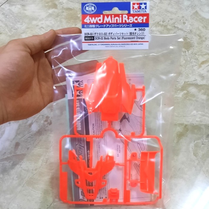 HOT SALE TAMIYA 95511 DCR 02 BODY PARTS SET FLUORESCENT ORANGE TERMURAH