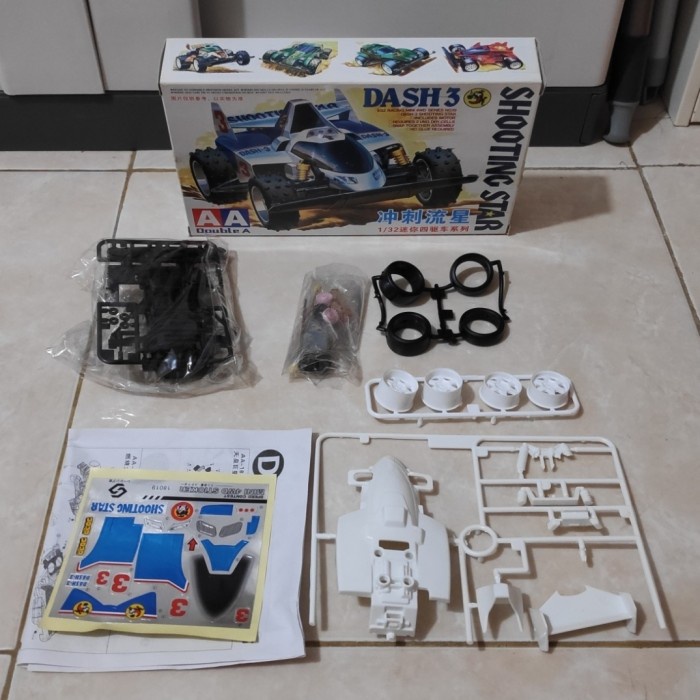 HOT SALE MODEL KIT MINI 4WD DASH 3 SHOOTING STAR BY DOUBLE A TERLARIS