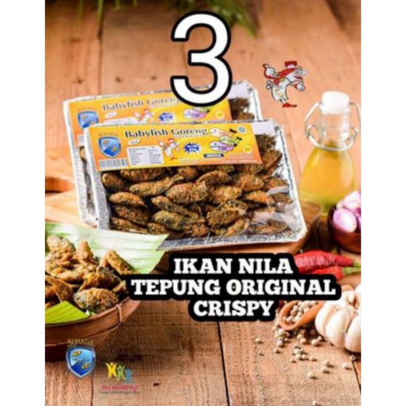 

BABY FISH khas CIANJUR (ikan nila tepung original crispy)