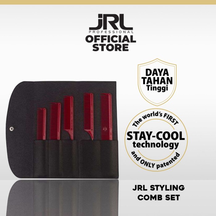 Terlaris Jrl Barber Comb Set Paket Sisir Potong Rambut Sisir Styling Original