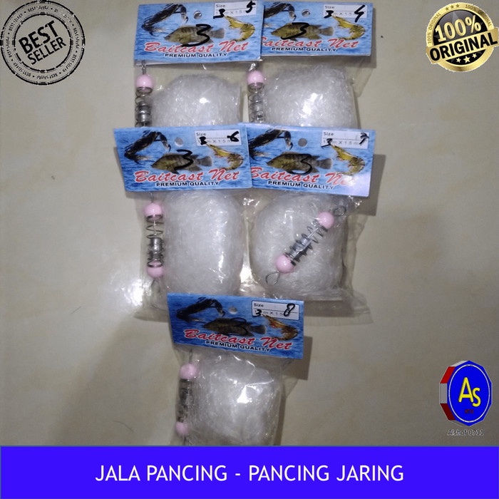 Terlaris Pancing Jaring Boom Net Bom Net Jala Pancing Panjang 3 Meter