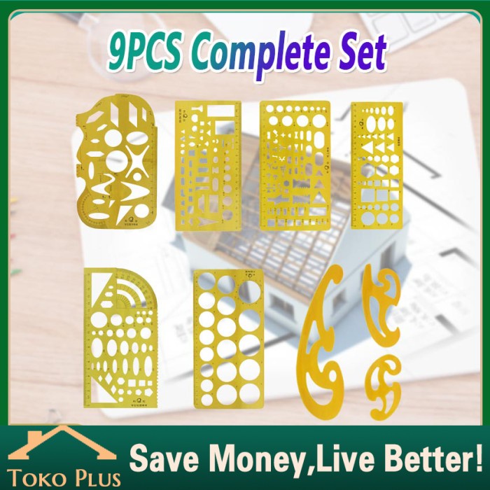 

Terlaris Multi Penggaris Mal Lingkaran Furniture Sablon Arsitek Template Gambar