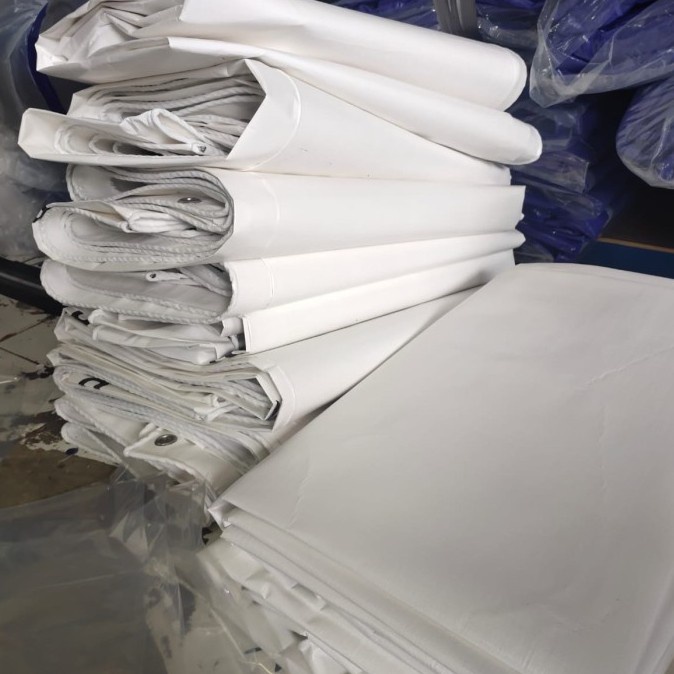 TERPAL JADI A8 KOREA WARNA PUTIH UK. 4X4 MTR, 4X5 MTR DAN 4X6 MTR