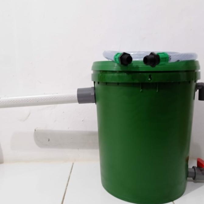 Filter Tabung Kolam Ikan Koi Hias Aquaponik Paket (Tanpa Pompa Air)