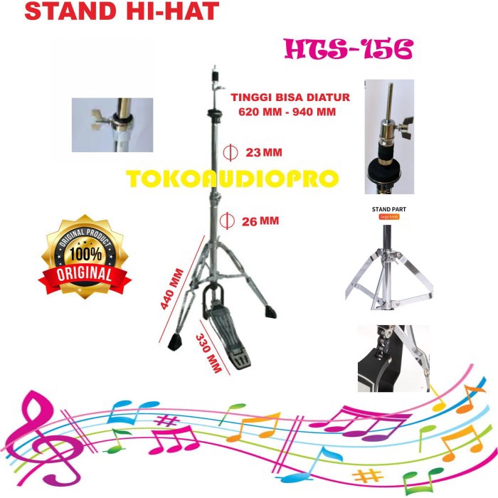 TERLARIS Stand Cymbal Hi-Hat Bagus Stand HiHat