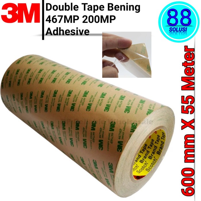 

Best Seller Double Tape Bening 3M 467Mp 200Mp Adhesive Perekat Transparan 600Mm