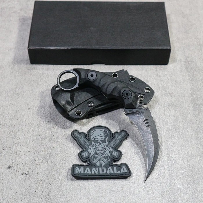 Terlaris Carambit Kydex / Kerambit Pisau Holster Kydex Wr23