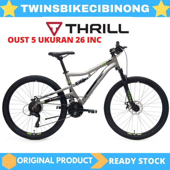 Terlaris Sepeda Mtb 26 Fullsus Thrill Oust 5.0