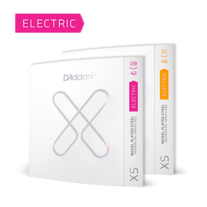 BEST SELLER D'ADDARIO XS NICKEL COATED ELECTRIC GUITAR STRINGS