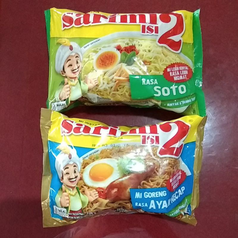 

Sarimi isi2 dengan 2 rasa soto dan ayam kecap