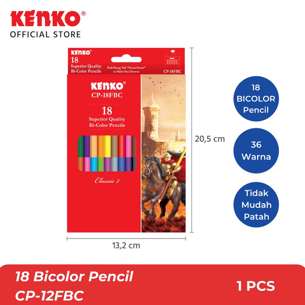 

Terbaru.. Kenko 18 Bicolor Pencil CP-18 FBC 48