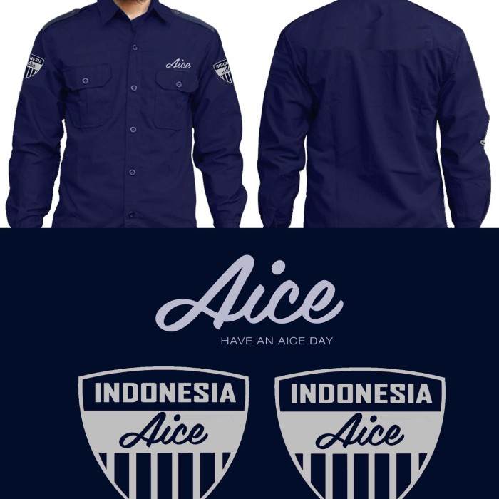 MUST HAVE KEMEJA AICE SERAGAM AICE ES CREAM CUSTOM TERBARU
