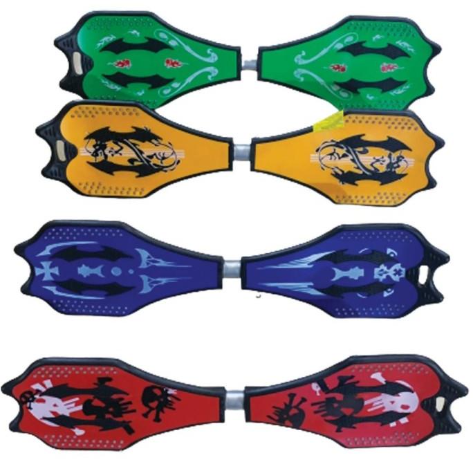 Skateboard goyang motif Waveboard Skate board Swayboard 2 Roda