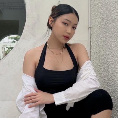 ✦ MODAVIE - BELLE HALTER TOP Tanktop Korea Crop Top Korean Halter Tank Top