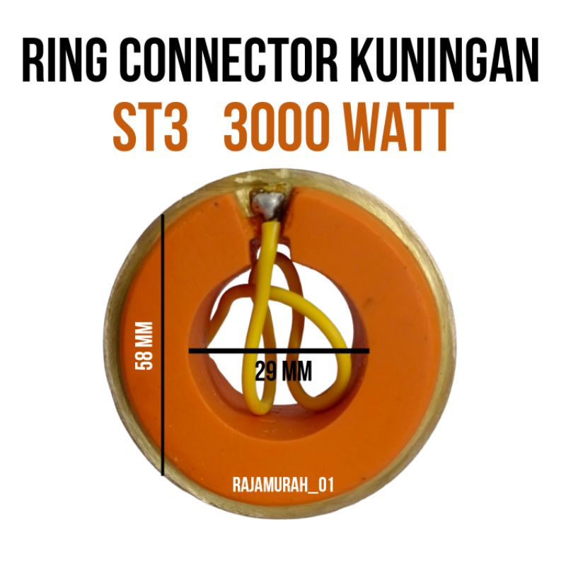 Ring Konektor Kuningan Slip Ring Dinamo Listrik 3000 WAT Konektor ring ST 3 KW