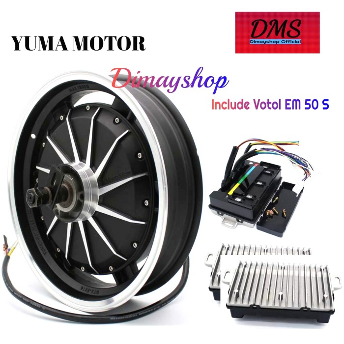 Best Seller Bldc Yuma Motor 14 Inc 48V-72V 1500Watt Controller Em 50S