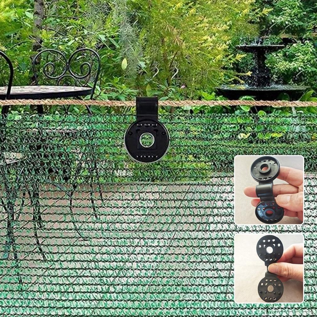 Baru Update 5~50Pcs Klip Jaring Peneduh Matahari Alat Berkebun Greenhouse Shade Cloth Fix Clamp Plas