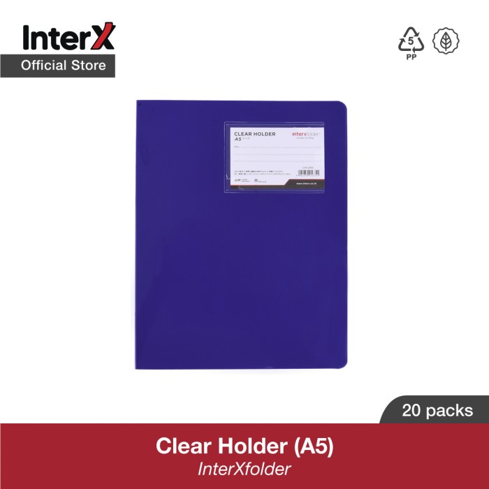 

Bestseller Interx Clear Holder A5 20 Pc