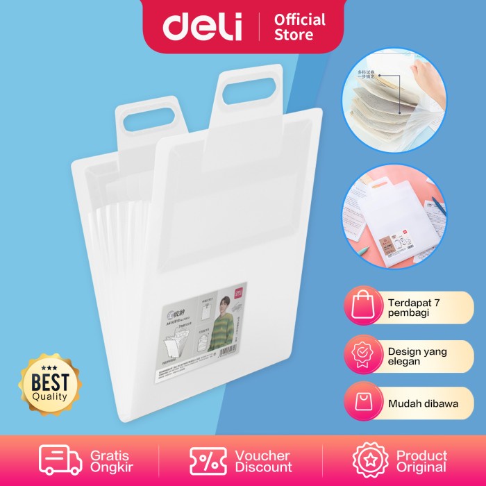 

Bestseller Deli School Expanding File / Folder Map Penyimpanan 7 Sekat 72601