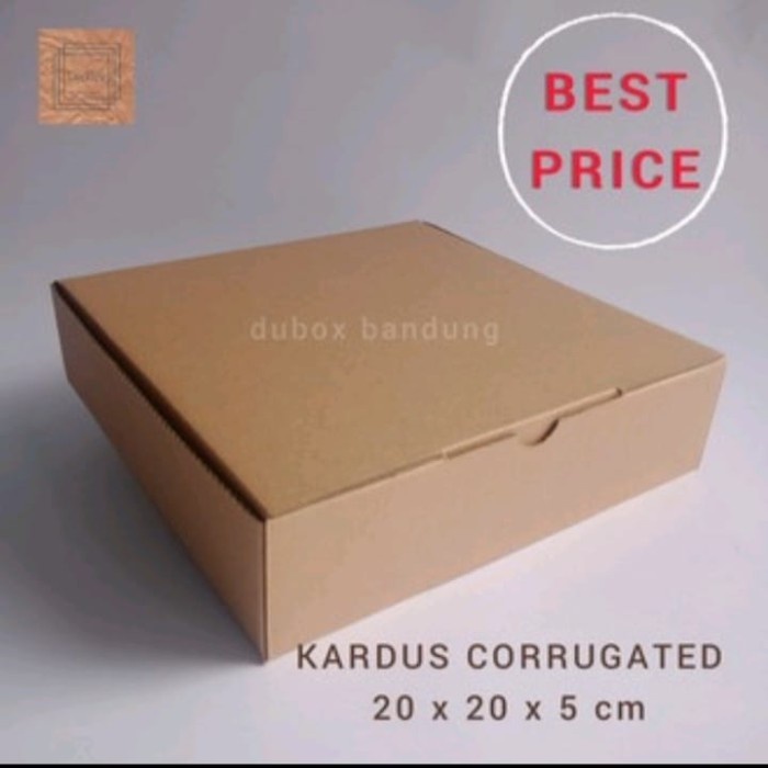 

Bestseller 10 Pcs Dus Box Pizza Uk 20X20X5 Cm, Corrugated Kardus Makanan