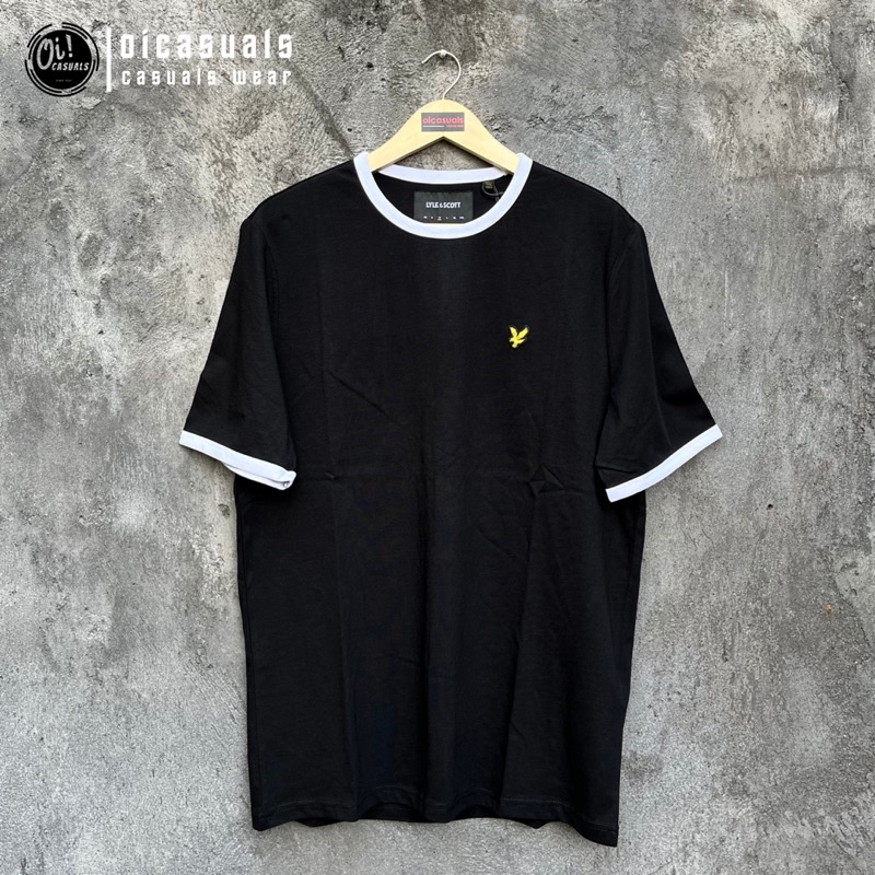 LYLE & SCOTT RINGER TSHIRT BLACK