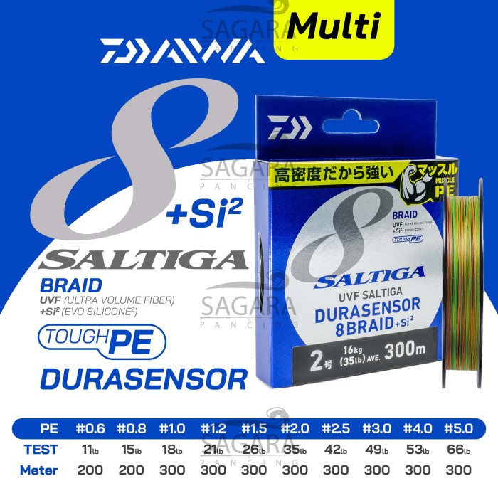 Bestseller Pe Daiwa Saltiga Durasensor X8 300 Meter Uvf +Si2 Daiwa Durasensor