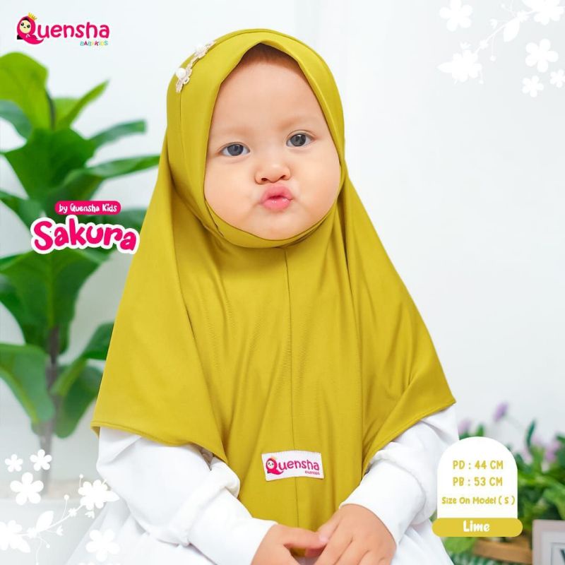 HIJAB DAGU SAKURA BY QUENSHA HIJAB ANAK | READY STOCK