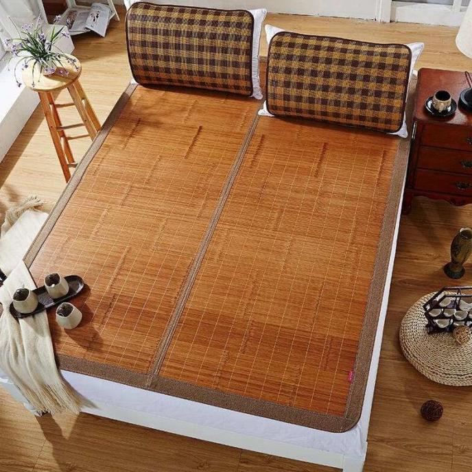 TIKAR BAMBU LIPAT / TIKAR LANTAI BAMBU / KARPET UK. 180X200cm import