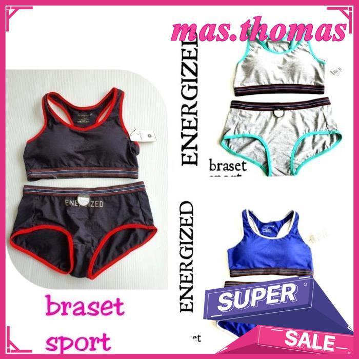 Sport Bra Set Energized By Pierre Cardin #100003 - Tanpa Kawat Hot Sale