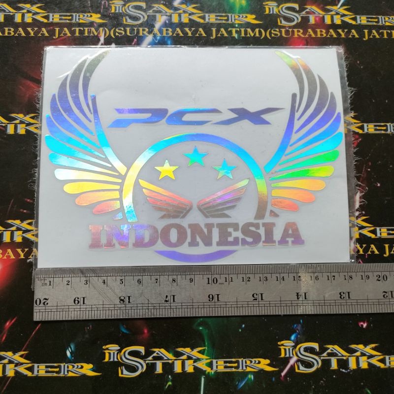 Stiker cutting hologram Honda PCX INDONESIA