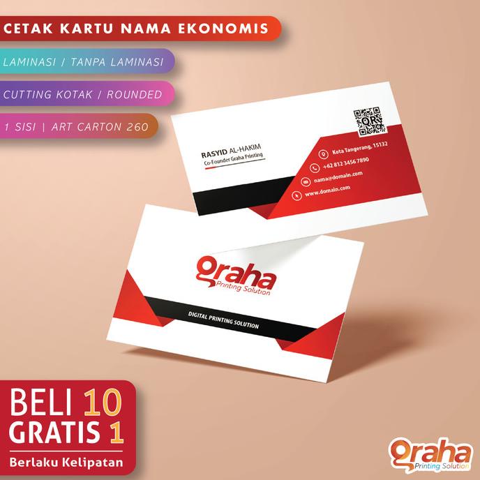 

Cetak Kartu Nama Ekonomis 1 Sisi