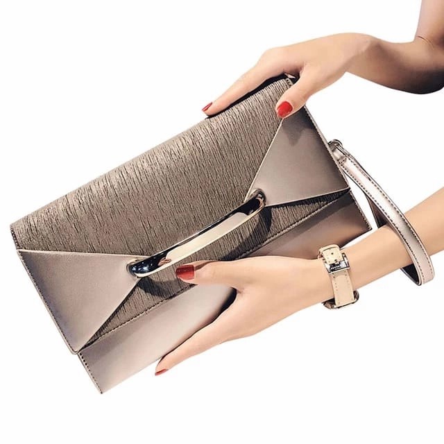 Best Seller Tas Clutch Fashion/Pesta Wanita Elegan Mewah Kulit Series Import