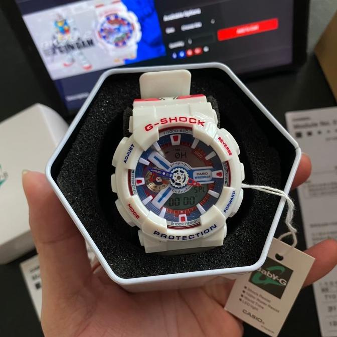 Jam Tangan Casio G Shock Ga-110 Gundam Original White