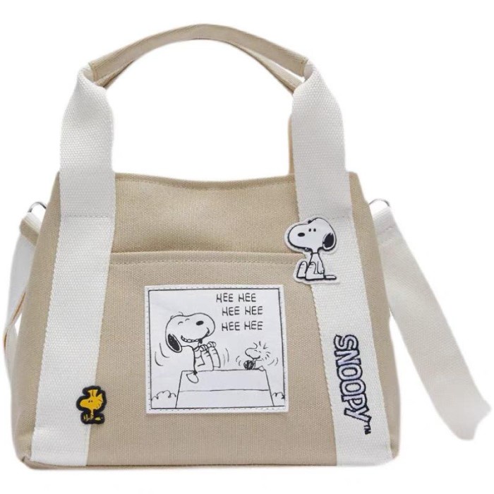 PROMO TAS WANITA MINI TOTEBAG ZARA IMPORT 3511 SNOOPY FASHION TERLARIS